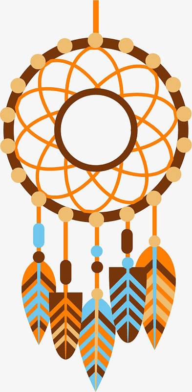 手绘捕梦网素材_手绘捕梦网图片元素-觅元素