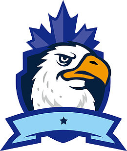 白色羽毛矢量老鹰LOGO