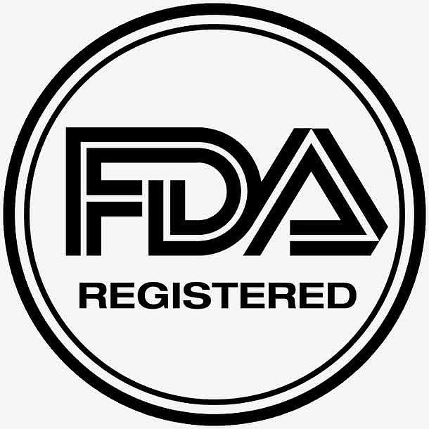 黑白创意简洁食品安全FDA认证