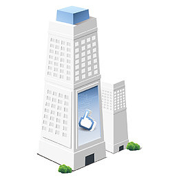 卡通3D立体城市楼房
