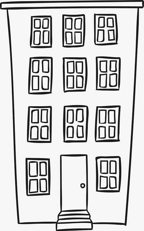 卡通楼房建筑png图