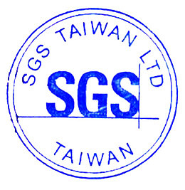 蓝色印章效果SGS通过标签免扣