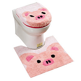 可爱小猪马桶垫