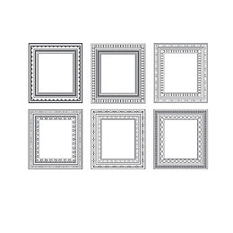 矢量灰色欧式油画边框