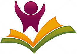欢悦的看书的人素材图