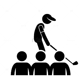 高尔夫球运动图标