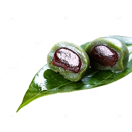 清明节青色青团艾草