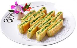 中国菜韭菜鸡蛋煎饼