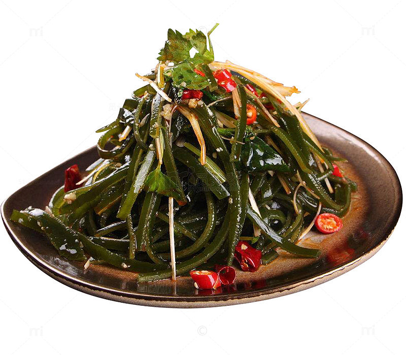 酸辣金针菇凉拌海带丝