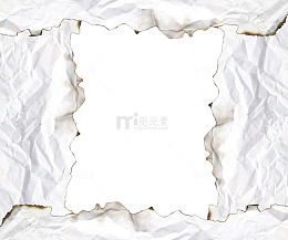 白色皱纹纸文本框