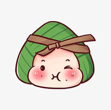 卡通鬼脸可爱小粽子