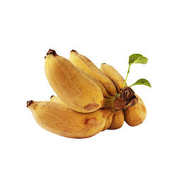 一串黄色小清新淘宝小米蕉水果免