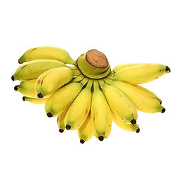 一串黄色小清新淘宝小米蕉水果免