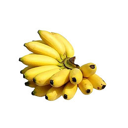 一串黄色小清新淘宝小米蕉水果免