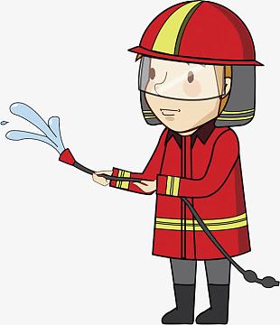 灭火的消防员