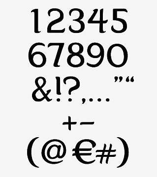 黑色手绘设计字pngicon12345png012345678910字体海报png圣诞创意数字