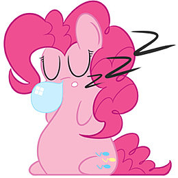 卡通睡觉流鼻涕泡的碧琪