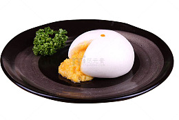 味道纯正的广式早点奶黄流沙包