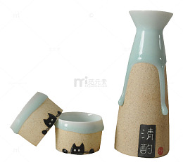 一壶两杯景德镇陶瓷日式酒杯