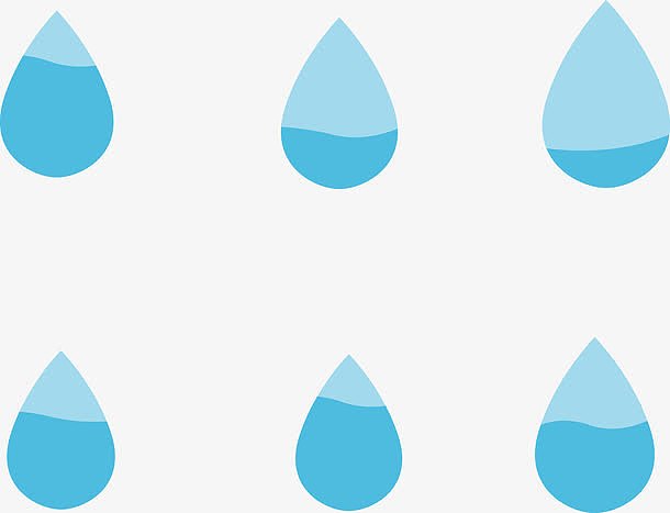 六款水滴能源素材图标矢量图