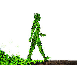 卡通绿色的环保保护PNG