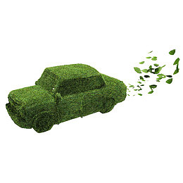 卡通绿色的出行PSD分层