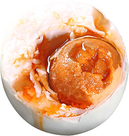 白色熟食蛋黄流油土鸭蛋