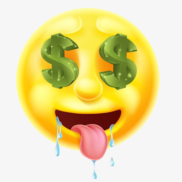 抽象小孩流口水表情透明png