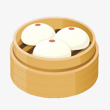 的大包子png蒸小猪馒头png手绘卡通包子png白色包子馒头png卡通嘟嘴手