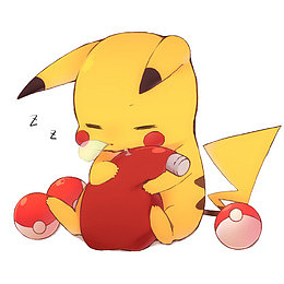 睡觉流鼻涕泡的比卡丘