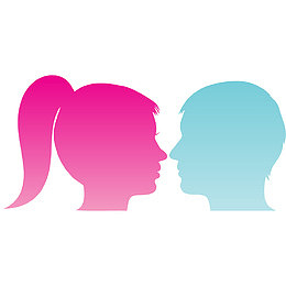 男女头像简图