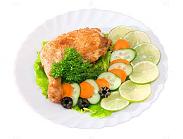 盘子里面的鸡腿