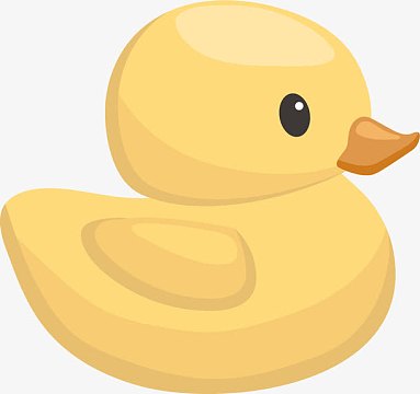 黄色卡通小鸭子生日海报卡片设计(1545x1456)png时尚