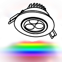 线条投射灯