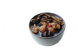 茶树菇无花果煲鸡汤
