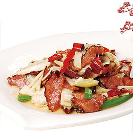 中国风美食多汁腊肉元素
