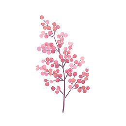 粉色花卉纹样图案