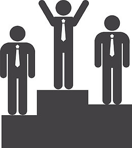 颁奖台上的小人