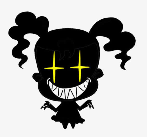 小女孩奸笑表情透明素材