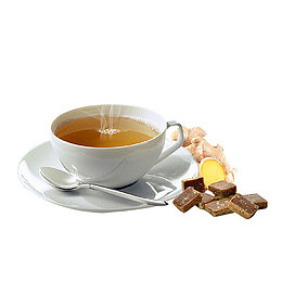 咖啡杯红糖块姜母茶