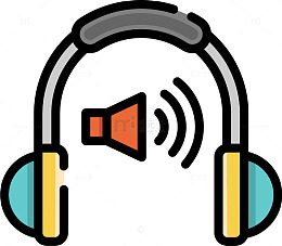 扁平风卡通工业高噪声提示图标