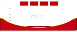 红色中国风框架背景