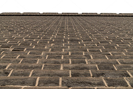 灰色建筑城墙砖墙