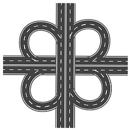 灰色几何柏油公路