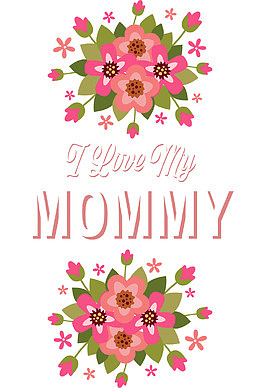 母亲节贺卡标签