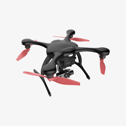 实物黑体红桨四轴飞行器免抠免抠素材免费下载_觅元素51yuansu.com