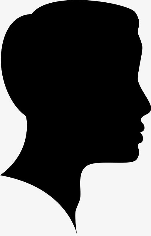 头图标png奶牛头部轮廓图标png矢量白领商务人士剪影png卡通男人头部