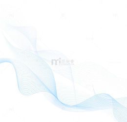 蓝色科幻曲线