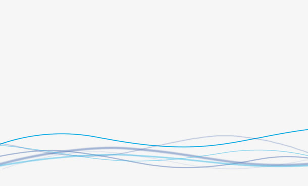 蓝色波浪曲线