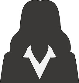 商业女性头部剪影图